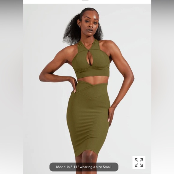 NWT Buff Bunny Sphynx Ribbed Skirt - Picture 1 of 6